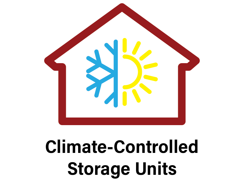 Climate-controlled storage units icon